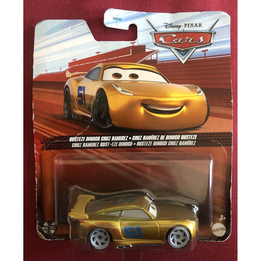 New 2022 Disney Pixar Cars On The Road Rusteze Dinoco Cruz Ramirez # 51